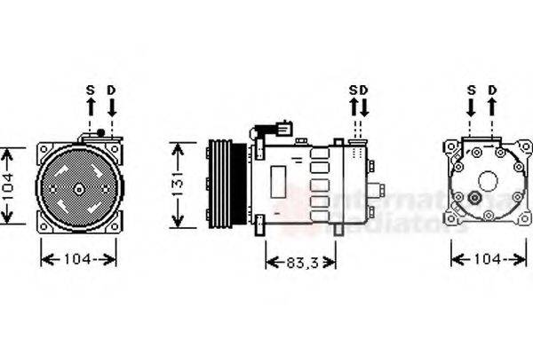 ROV/TRI/JAG/AUS/MG JRB100310SLP Компресор, кондиціонер