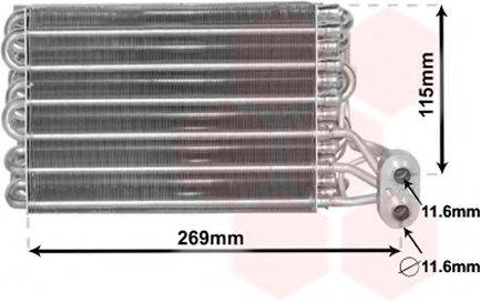 VAN WEZEL 1700V422 Випарник, кондиціонер