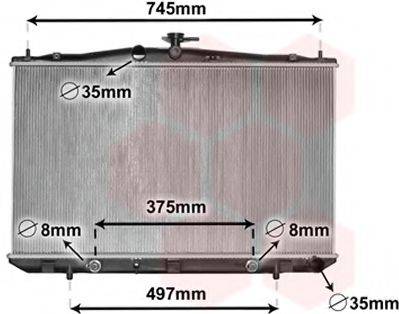 VAN WEZEL 53002675 Радіатор, охолодження двигуна