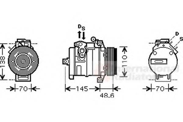 VAN WEZEL 0600K334 Компресор, кондиціонер