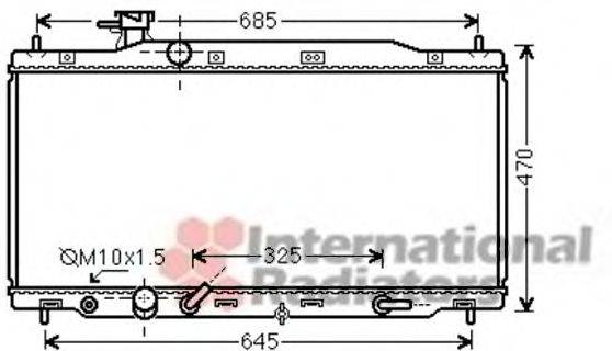 VAN WEZEL 25002226 Радіатор, охолодження двигуна