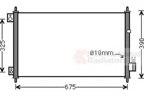 VAN WEZEL 25005229 Конденсатор, кондиціонер