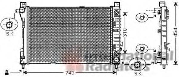 VALEO 735145 Радіатор, охолодження двигуна