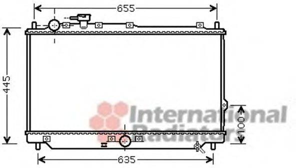 VAN WEZEL 83002113 Радіатор, охолодження двигуна