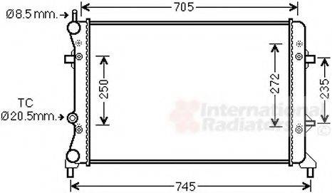 VW 5C0121251E Радіатор, охолодження двигуна