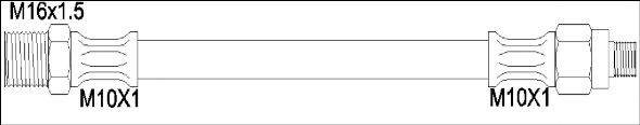 WOKING G190129 Гальмівний шланг