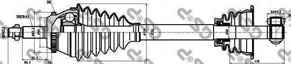GSP 250295 Приводний вал