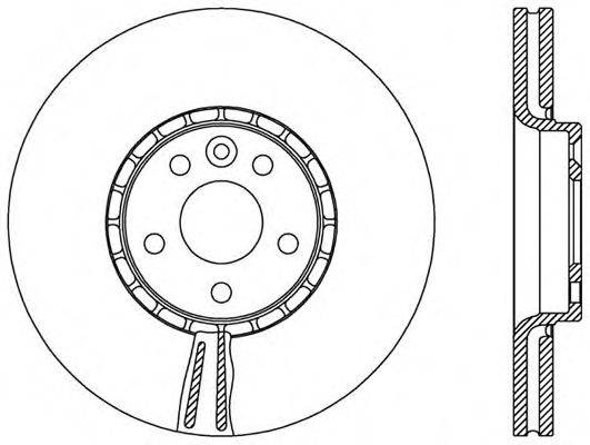 OPEN PARTS BDR251920 гальмівний диск