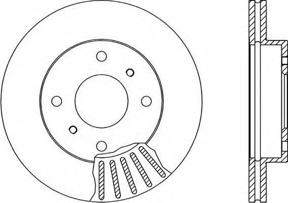 OPEN PARTS BDA138620 гальмівний диск