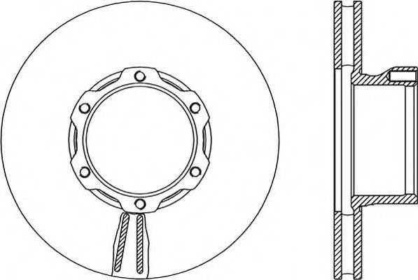 OPEN PARTS BDA170120 гальмівний диск