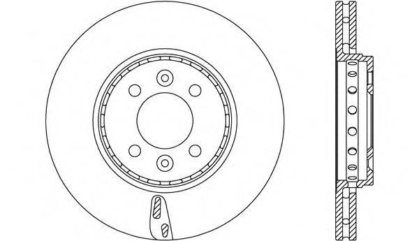 OPEN PARTS BDA265320 гальмівний диск