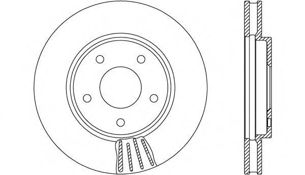 OPEN PARTS BDA269220 гальмівний диск