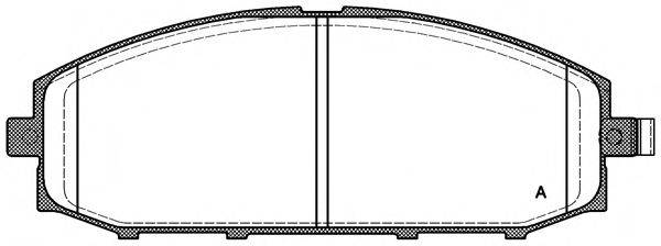 OPEN PARTS 23611 Комплект гальмівних колодок, дискове гальмо