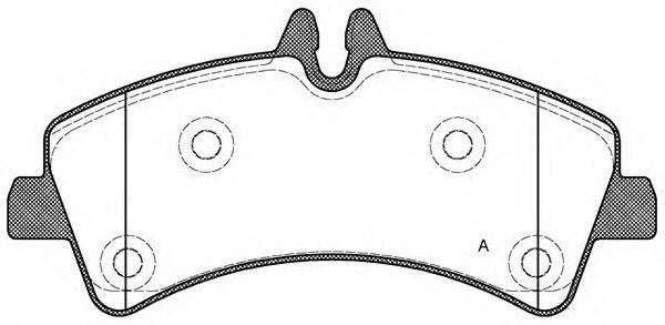 OPEN PARTS BPA124700 Комплект гальмівних колодок, дискове гальмо