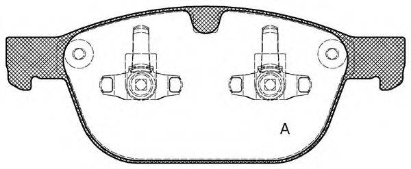 OPEN PARTS BPA139700 Комплект гальмівних колодок, дискове гальмо