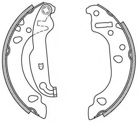 OPEN PARTS BSA206700 Комплект гальмівних колодок