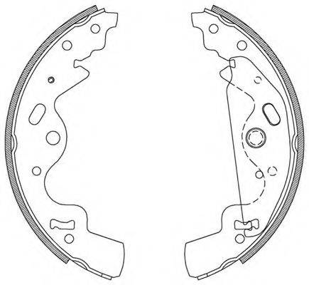 OPEN PARTS BSA209600 Комплект гальмівних колодок