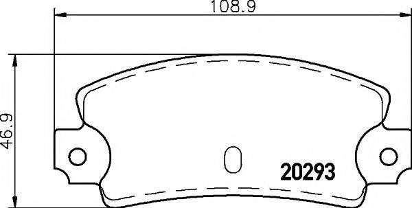 TEXTAR 2029301 Комплект гальмівних колодок, дискове гальмо
