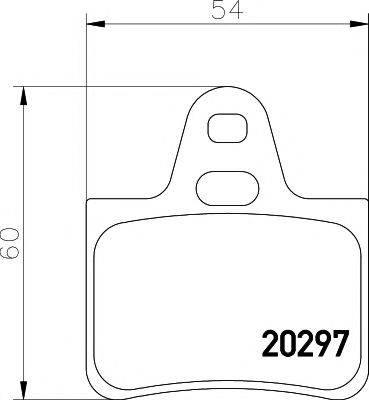 TEXTAR 20297 Комплект гальмівних колодок, дискове гальмо