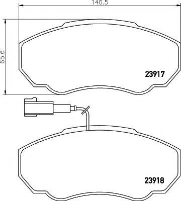 TEXTAR 23918 Комплект гальмівних колодок, дискове гальмо