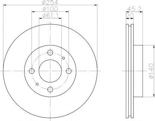 BENDIX 561722B гальмівний диск