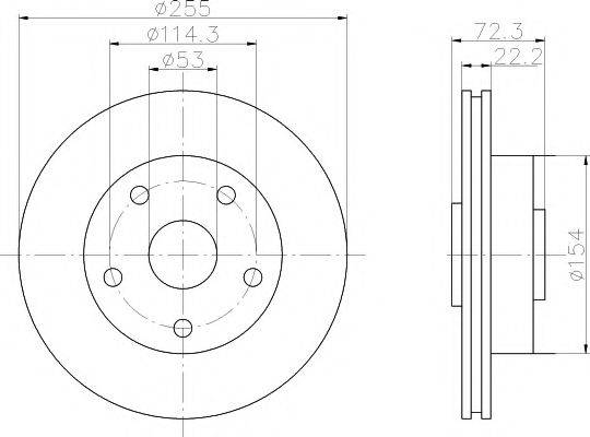 MAZDA HE013325XC гальмівний диск