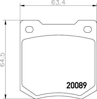 AUSTIN GBP201 Комплект гальмівних колодок, дискове гальмо