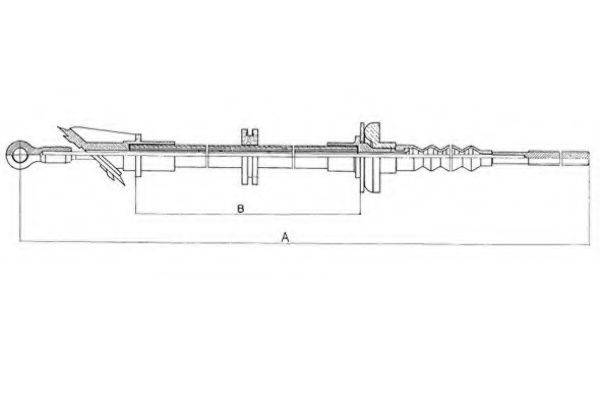 METZGER 1902.3 Трос, управління зчепленням