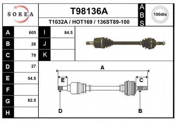 EAI T98136A Приводний вал