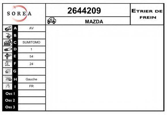 EAI 2644209 Гальмівний супорт
