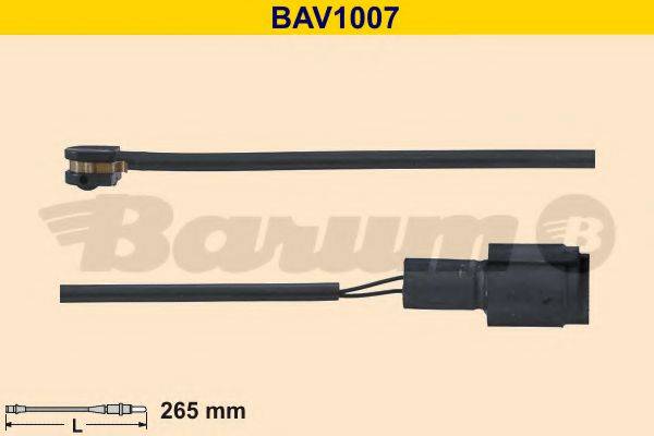 BARUM BAV1007 Сигналізатор, знос гальмівних колодок