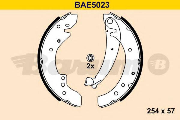 BARUM BAE5023 Комплект гальмівних колодок