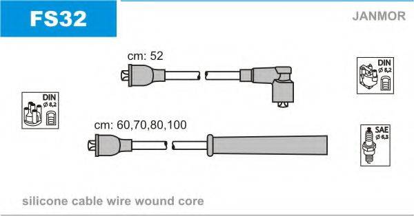 JANMOR FS32 Комплект дротів запалювання