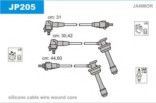 JANMOR JP205 Комплект дротів запалювання