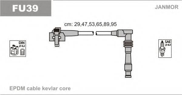 JANMOR FU39 Комплект дротів запалювання