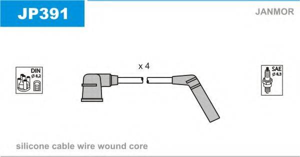 JANMOR JP391 Комплект дротів запалювання