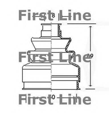 FIRST LINE FCB2203 Пильовик, приводний вал