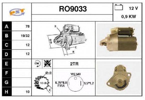 SNRA RO9033 Стартер