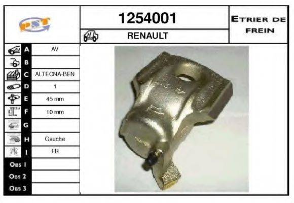 SNRA 1254001 Гальмівний супорт