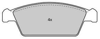 FREMAX 23061 Комплект гальмівних колодок, дискове гальмо