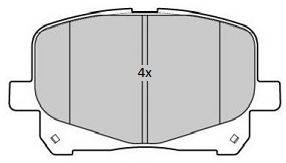 FREMAX 24522 Комплект гальмівних колодок, дискове гальмо