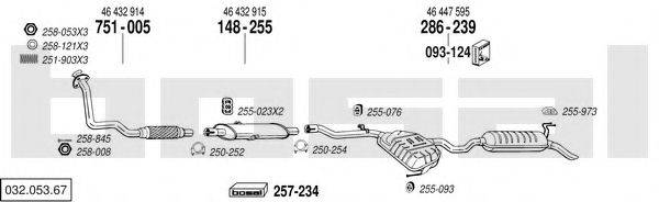 BOSAL 03205367 Система випуску ОГ