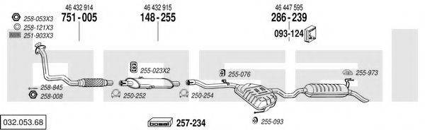 BOSAL 03205368 Система випуску ОГ