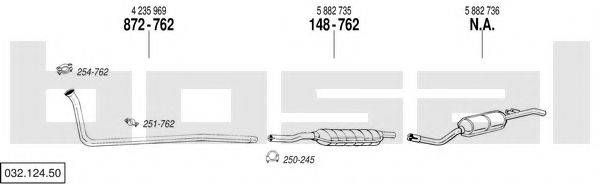 BOSAL 03212450 Система випуску ОГ