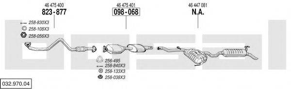 BOSAL 03297004 Система випуску ОГ