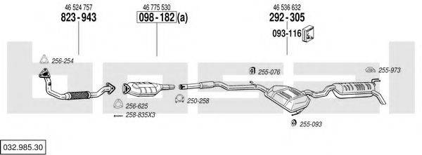 BOSAL 03298530 Система випуску ОГ