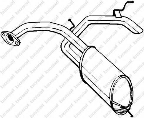 BOSAL 278585 Глушник вихлопних газів кінцевий