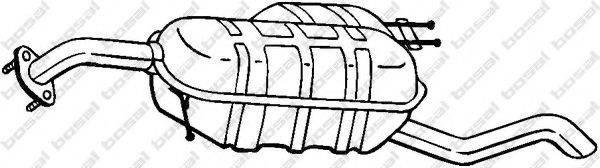 BOSAL 169047 Глушник вихлопних газів кінцевий