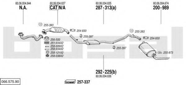 BOSAL 06657590 Система випуску ОГ