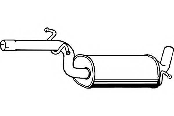 FENNO P1273 Середній глушник вихлопних газів